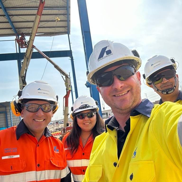 Charles Robitaille, Category Manager – Recycled Metals and Alloys, from Mont-Joli - in Chilca with SAM team members.
